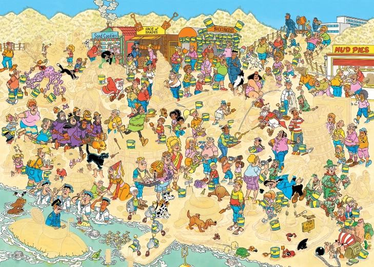 Sestavljanka Peščene skulpture 1000 kosov Jana van Haasterena