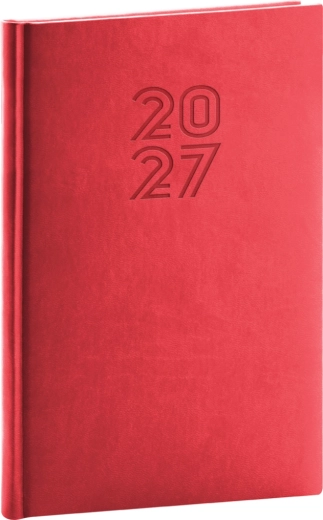 Notique Aprint tedenski planer 2027 rdeč 15 × 21 cm