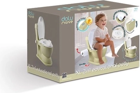 DOLU izobraževalni kahlica XL z zvokom, olivna