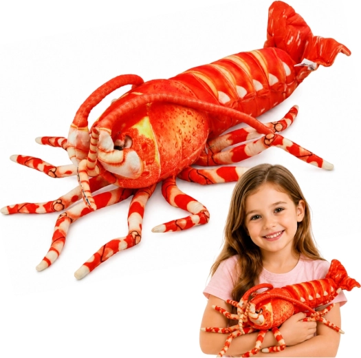 Plush shrimp – large cuddly sea plush toy 55 cm