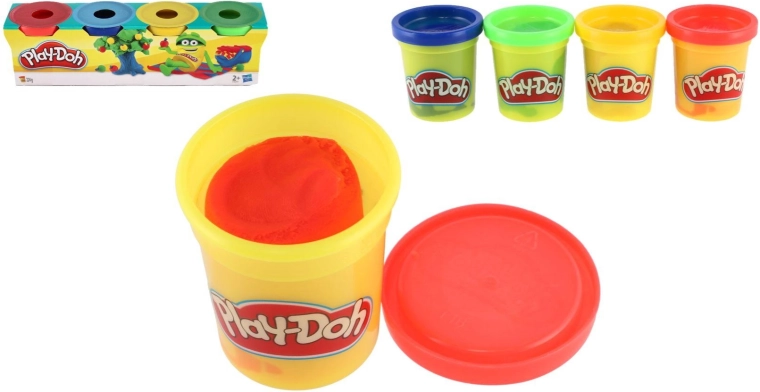 Play-Doh plastelin v 4 osnovnih barvah – 4 kosi