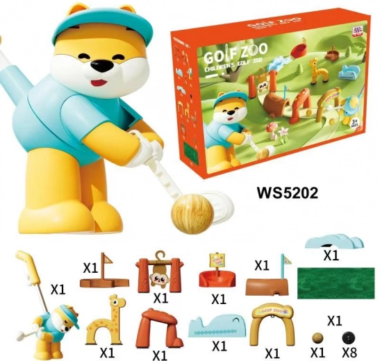 Mega komplet golfni set z živalicami in penasto podlogo za otroke