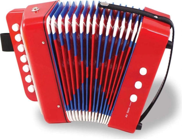 Otroška modro-belo-rdeča harmonika VILAC