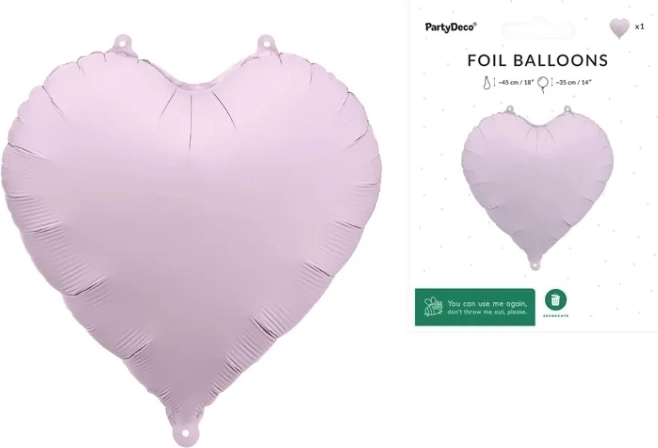 Folijski balon srce vijoličen 45 cm