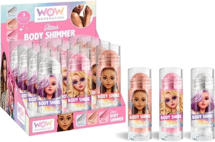 WoW Generation bleščice za telo z roll-on aplikatorjem