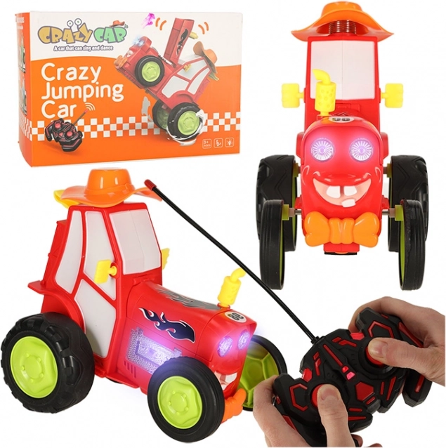 Skakajoči in plešoči RC traktor na daljinsko upravljanje – rdeč