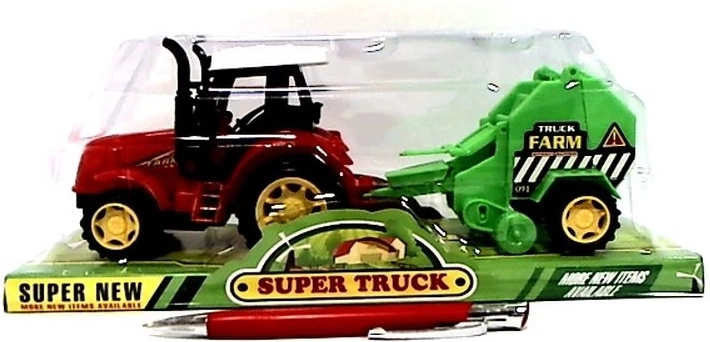 Traktor s priključnim kmetijskim strojem