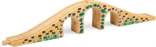 Bigjigs Rail lesen tritočni most za leseno železnico