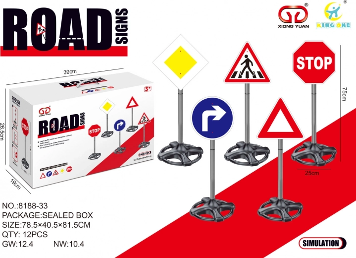 Mega komplet otroških prometnih znakov