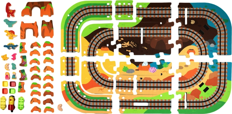 3D Dino park iz mehke EVA pene