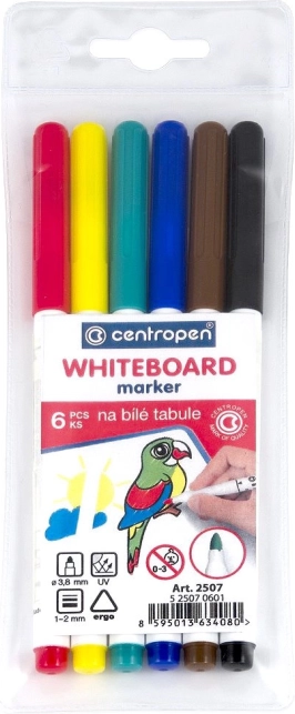 CENTROPEN markerji za bele table – komplet 6 kosov