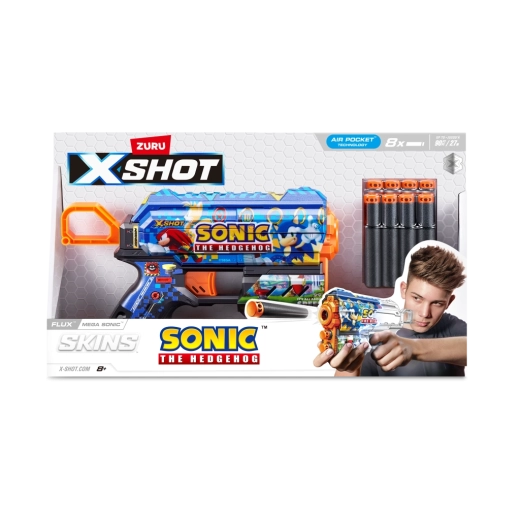X-Shot Skins Flux Sonic the Hedgehog blaster, več vrst