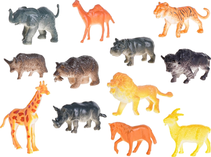 Raznolik komplet 12 safari živali