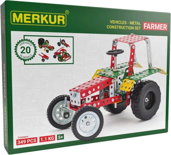 Merkur kmečka kovinska sestavljanka, 341 delov