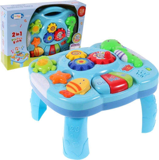 Otroška izobraževalna mizica – morske živalice z lučko in glasbo