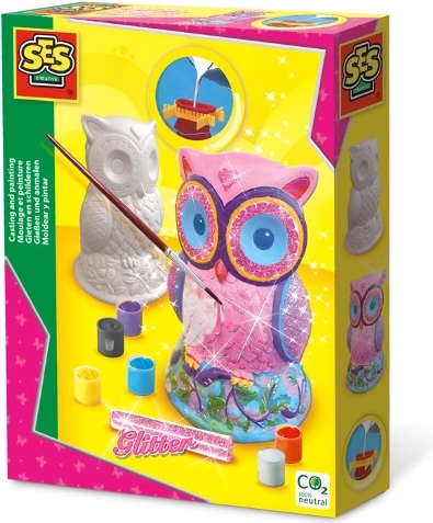 Plaster Casting Kit with Paints – Owl