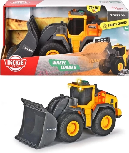 Tovornjak-kipar VOLVO 30 cm s svetlobnimi in zvočnimi učinki – Dickie Toys