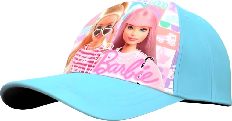 Otroška turkizna kapa s ščitnikom Barbie