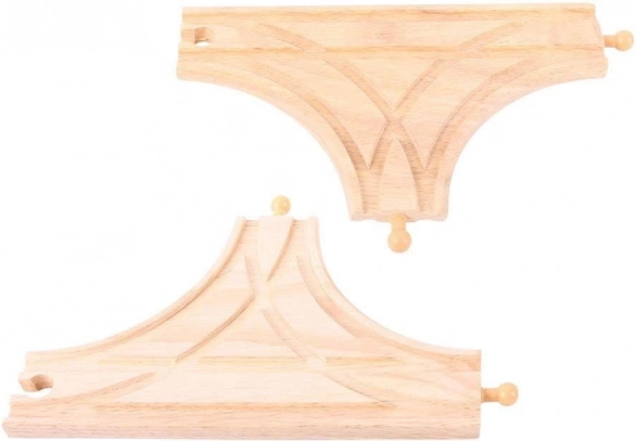 T križišče 2 kos Bigjigs Rail