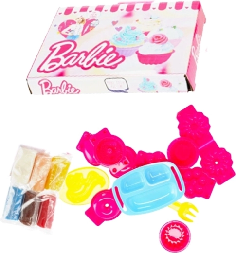 Plastelina BARBIE slaščičarna – kreativni set s modelčki
