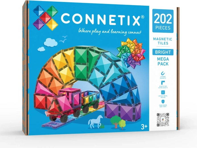 Magnetni gradbeni set Bright Mega Pack z 202 deli