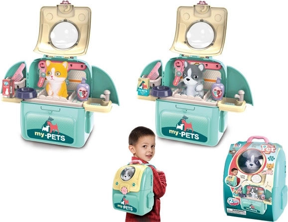 Hišni ljubljenček v nahrbtniku