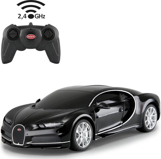 Daljinsko voden avto Bugatti Chiron 1:24 črn 2,4 GHz Jamara - 1 kos