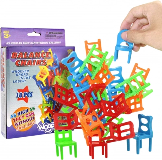 WOOPIE ravnotežna igra RAVNOTEŽNI STOLČKI za otroke od 3 let