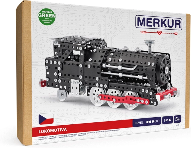 Merkur lokomotiva kovinski konstrukcijski komplet