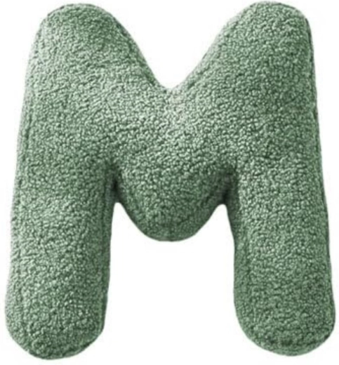 Mealini plush letter m green - 1 piece