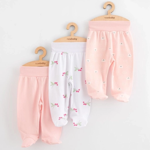 Dojenčke hlačke z zaprtimi stopali New Baby Classic II, komplet 3 kosov, vel. 62 (3–6 mesecev)