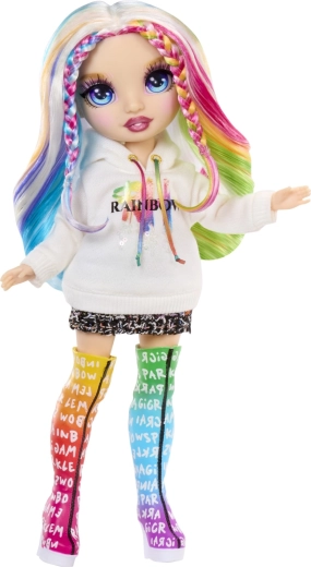 Zglobna punčka z mavričnimi lasmi