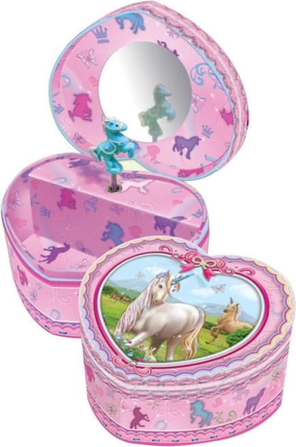 Heart-Shaped Music Box Pecoware - Unicorns