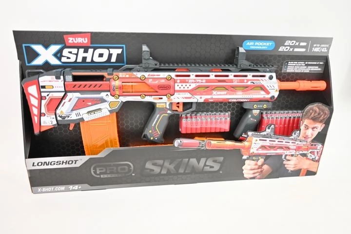 Zuru X-shot Skins Longshot blaster z dosegom 43 m