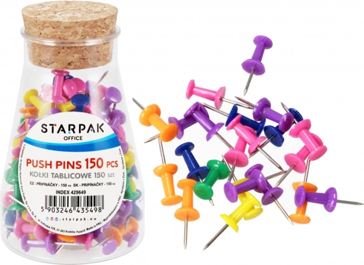 Colored push pins - 1 pack