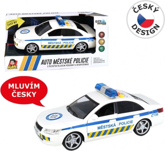 Mestni policijski avto s slovenskim glasom in svetlobnim signalom