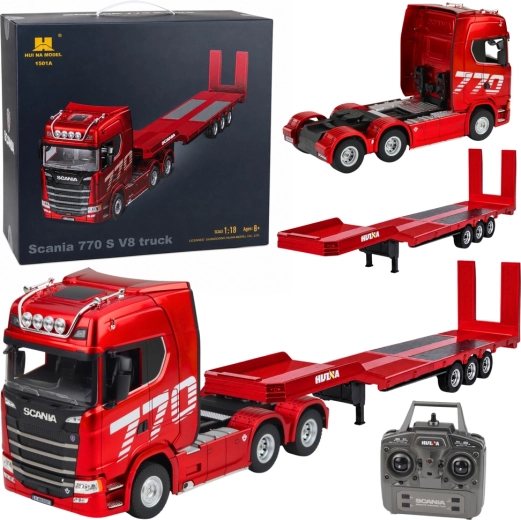 RC tovornjak Scania 770S s prikolico Huina 1:18 - 1 kos