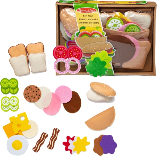 Filcast komplet za pripravo sendvičev Melissa & Doug, 33 delov