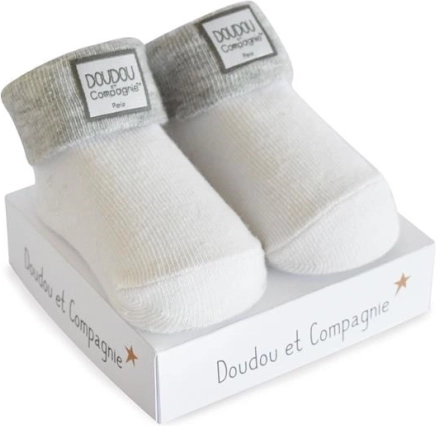 Darilni set DOUDOU – univerzalne dojenčkove nogavičke 0–6 mesecev