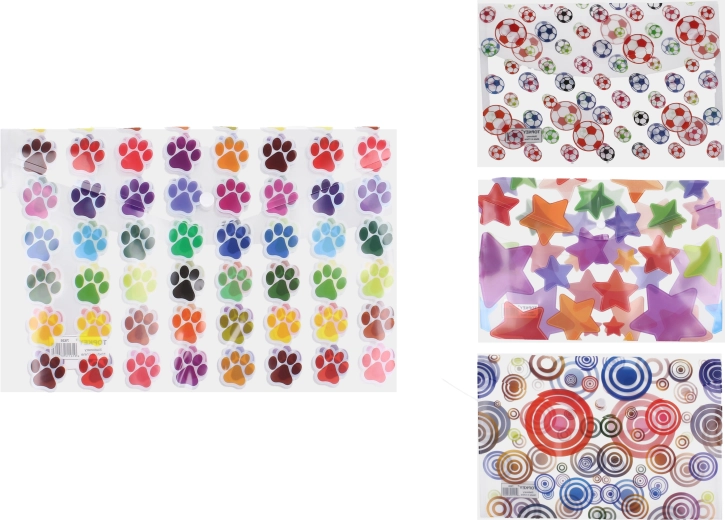 Mapa z gumbom 23,5 × 33,5 cm – mešanica motivov