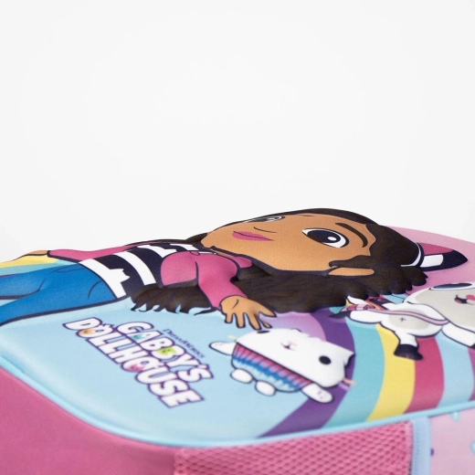 Gabby’s Dollhouse design and secure zip closure