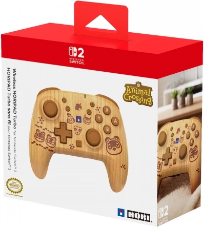 Brezžični krmilnik HORIPAD Turbo Animal Crossing Wood Brown za Nintendo Switch