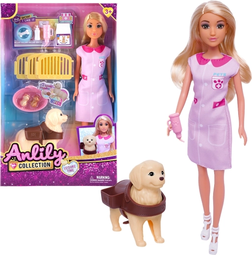 Punčka veterinarka s kužkom