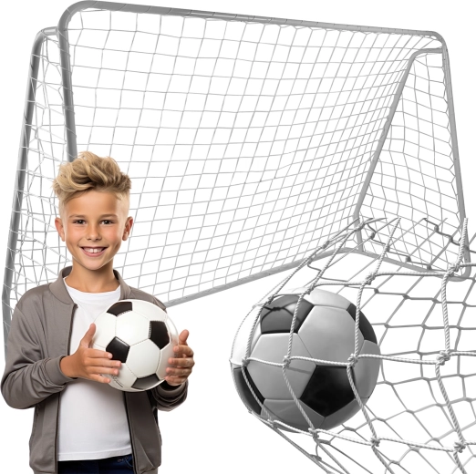 Mreža za kovinski nogometni gol Trizand 213 × 150 × 90 cm