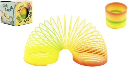 Mavrična plastična čarobna vzmet 7,5 cm