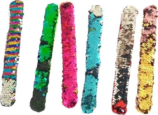 Plišasta bleščeča samonavijalna zapestnica Lolli Popz 22 × 3 cm - 1 kos