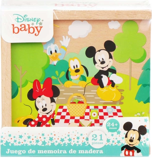 Lesene domine Disney Mickey Mouse v škatlici (21 kosov)