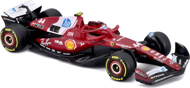 Avtentični dirkalnik Ferrari SF-25 (2025) v merilu 1:64