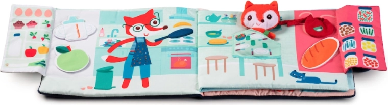 Lilliputiens textile educational book with Alice the fox – Good Night