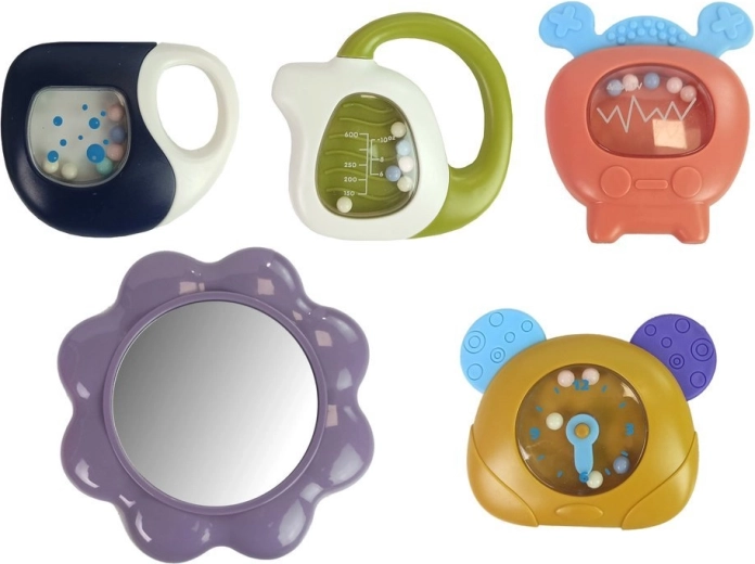 Viseče ropotuljice in grizala za razvoj motorike